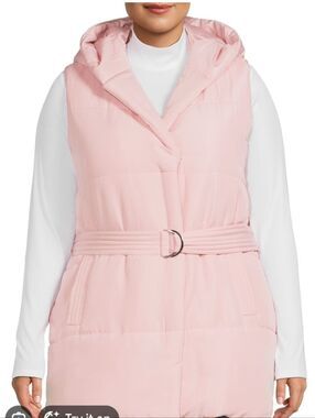 Jason Maxwell Light Blush Quilted Puffer Jacket NWT
